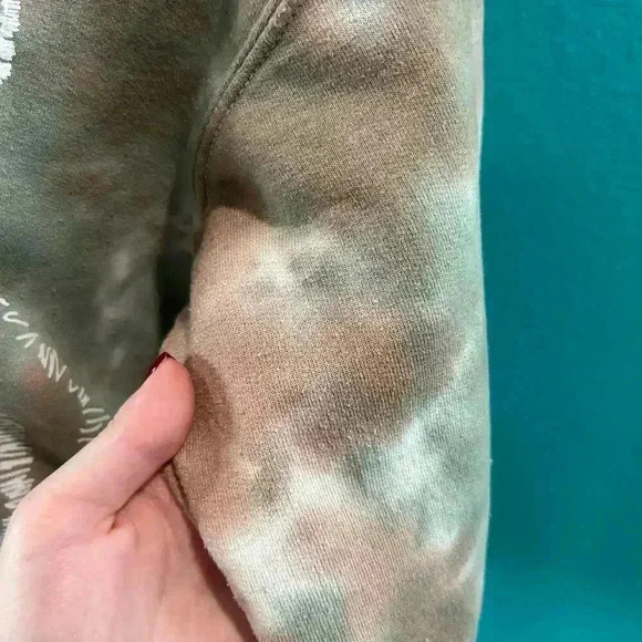 Desert Dreamer Tie Dye Tiger Print Crew Neck Pullover Sweatshirt Size XS - Picture 3 of 5